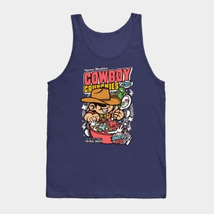 Retro Cereal Box Cowboy Crunchies // Junk Food Nostalgia // Cereal Lover Tank Top